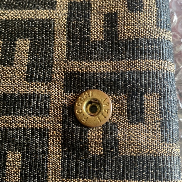 Fendi tri fold long wallet canvas and leather - Picture 5 of 10